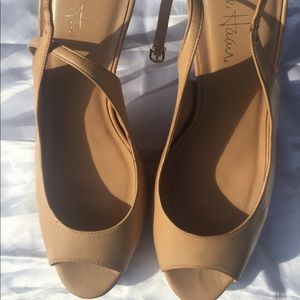 Cole Haan peep toe shoes